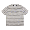 FPA Two-Tone Burnout Stripe Short Sleeve T-Shirt 2026 New Summer Round Neck Casual Contrast Color Couple T-Shirt for Men