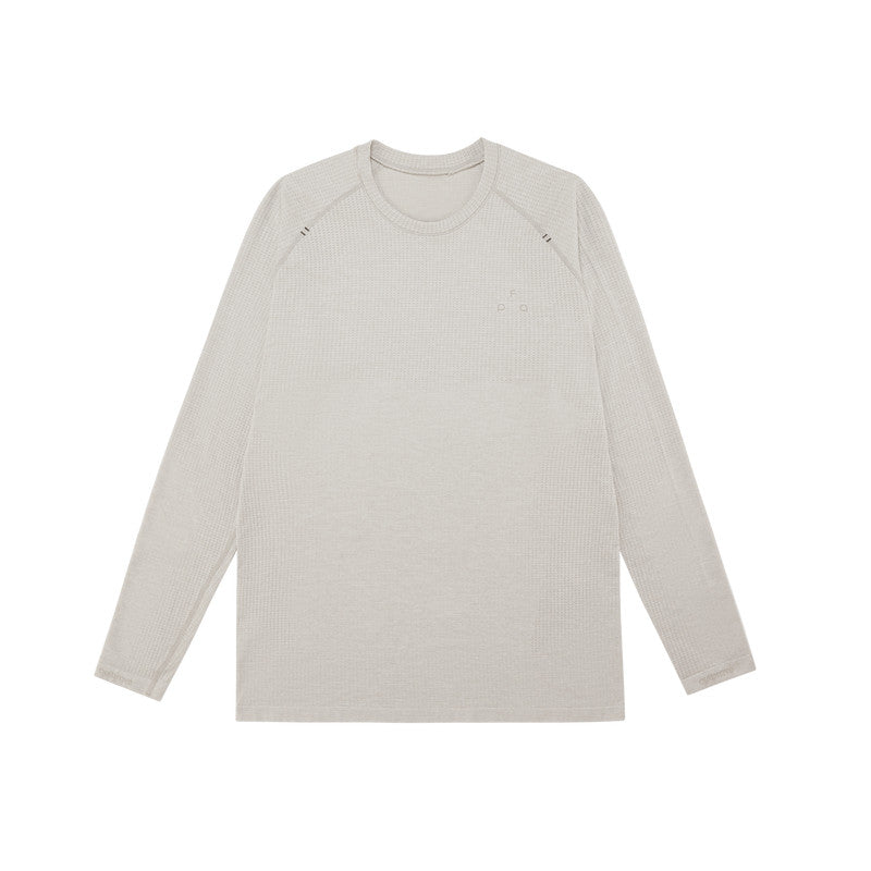 FPA Active Knit Long-Sleeve T-Shirt for Men – Spring Premium Design Crew Neck Casual Fitness Breathable Outdoor Tee