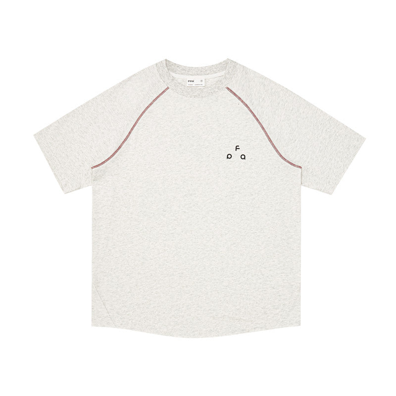 FPA Quick-Dry 7A Antibacterial Hasso Line Short Sleeve T-Shirt, Chinese Street Style Summer Round Neck Loose Couple Casual Tee