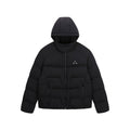 FPA Brand Hooded Outdoor Logo Down Jacket - Couple Style Winter Warm Coat, Basic Black Down Jacket for Men