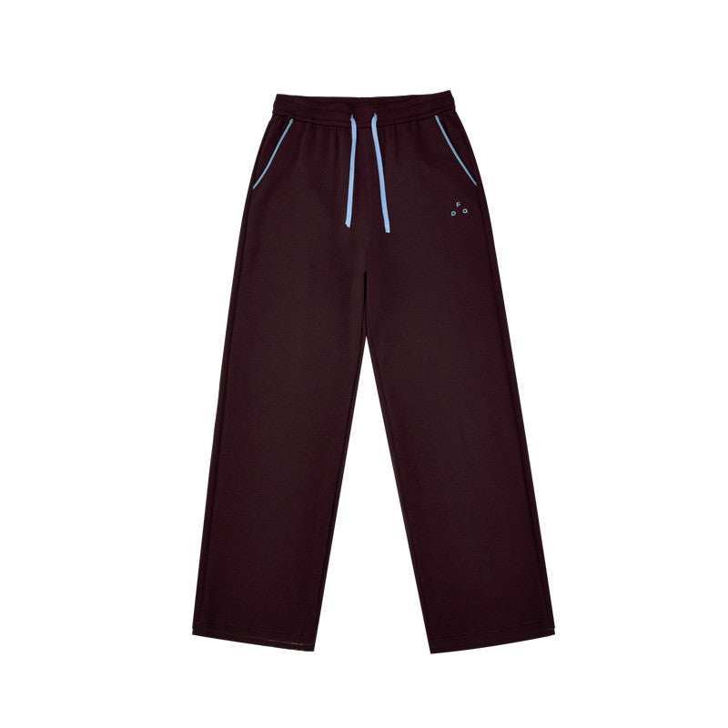 FPA Color-Block Casual Pants – Spring/Fall Outdoor Sport Set, Basic Logo Straight-Leg Loose Fit Sweatpants