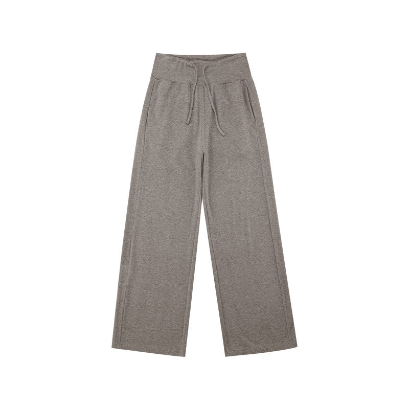 FPA Drawstring Mid-Rise Straight-Leg Loose Sweatpants 2026 New Spring/Autumn Design Athletic Casual Long Pants for Women