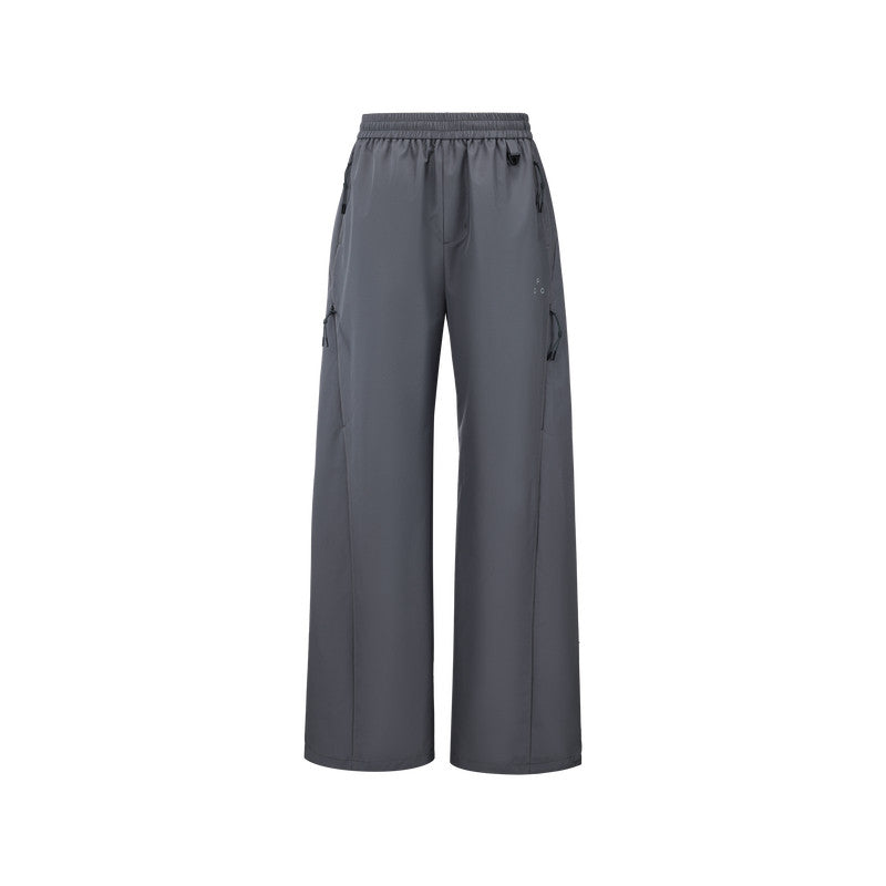 FPA Outdoor Camo Texture Water-Repellent Hiking Trousers - Loose Straight Leg with Zip Pockets