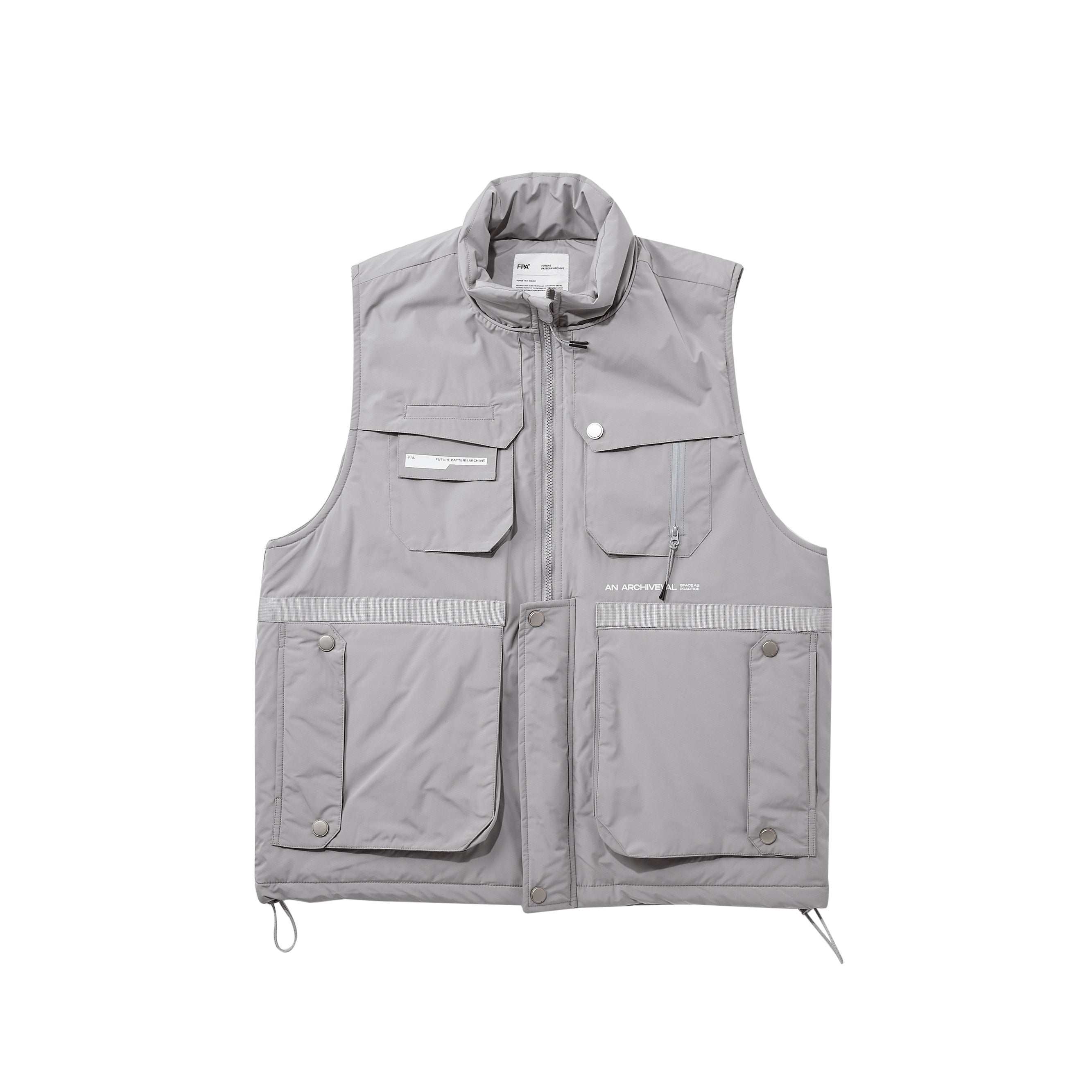 FPA (VENGETICE) Tactical Cotton Padded Vest, Workwear Cotton Jacket, Loose Fit, Chinese Streetwear, Autumn/Winter Vest Coat