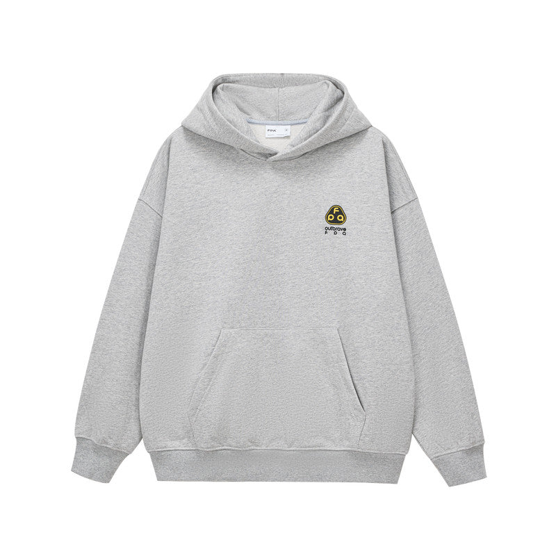 FPA Warm Fleece Hooded Sweatshirt for Men and Women – Loose Fit, Heavyweight, Unisex Logo Streetwear for Spring and Autumn