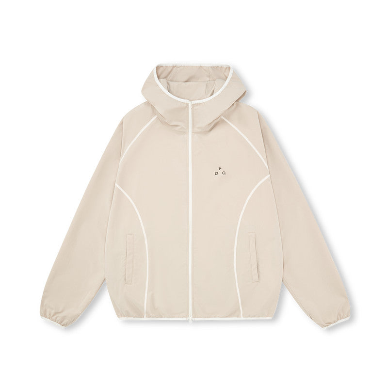 FPA UPF50+ Lightweight Training Zip-Up Jacket – Unisex Loose-Fit Sun Protection Layer for Spring/Summer