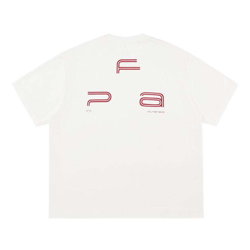 FPA COOLMAX Short Sleeve T-Shirt for Sports, Quick-Dry Cooling Basic Logo Couple Round Neck Summer Tee