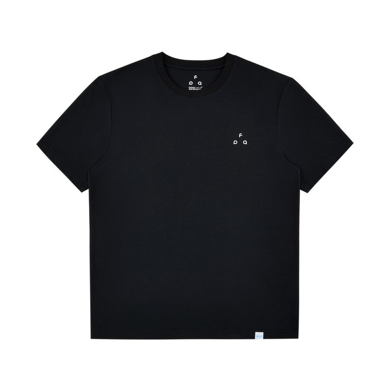 FPA Small Triangle Logo COOLMAX Short Sleeve Summer Casual Premium Basic Logo Couple Round Neck T-Shirt