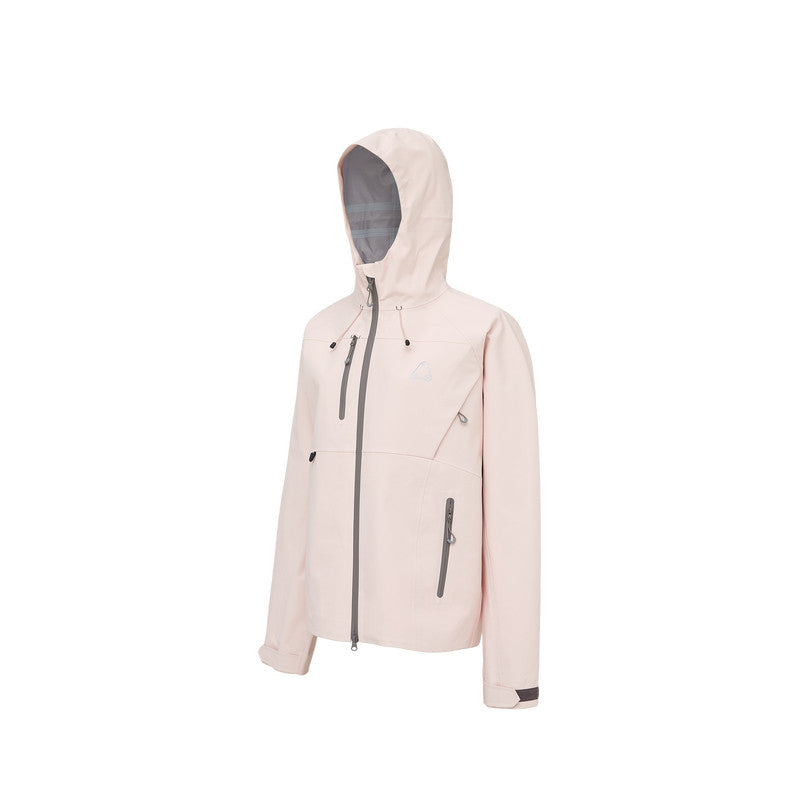 FPA Color-Block Women's Outdoor Hiking Jacket – Short Hooded Shell Coat