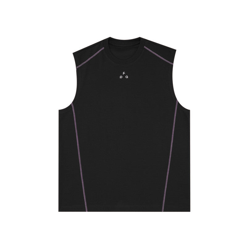 FPA Ice-Feel Quick-Dry 7A Antibacterial Anti-Mite Hasso Yoga Running Sports Printed Sleeveless Tank Top, National Trend T-Shirt