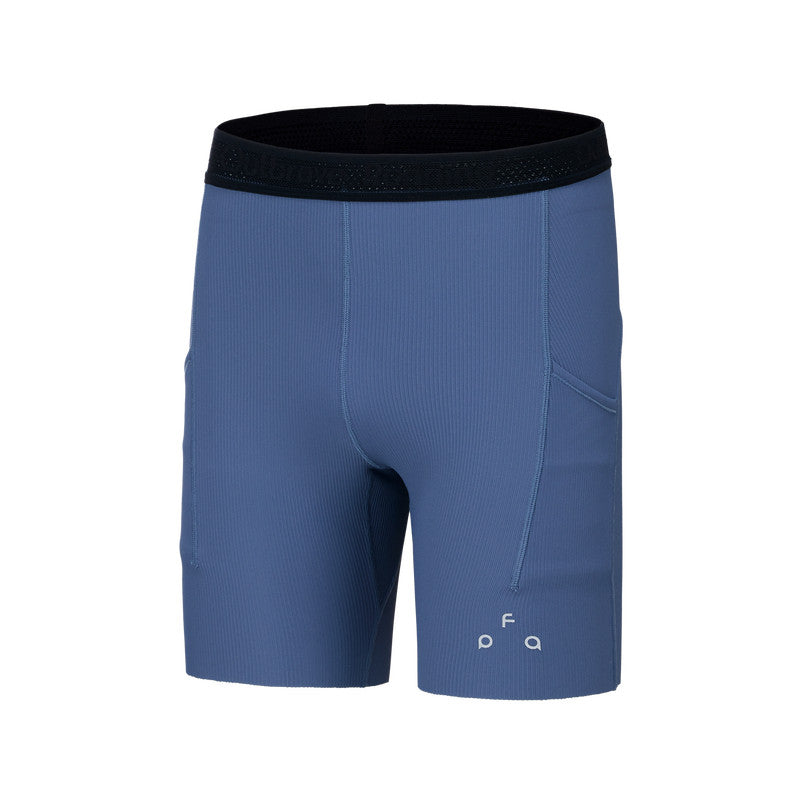 FPA Women's Anti-Slip Ribbed Running Compression Shorts for Outdoor Sports, Summer Fitness 3-Inch Shorts
