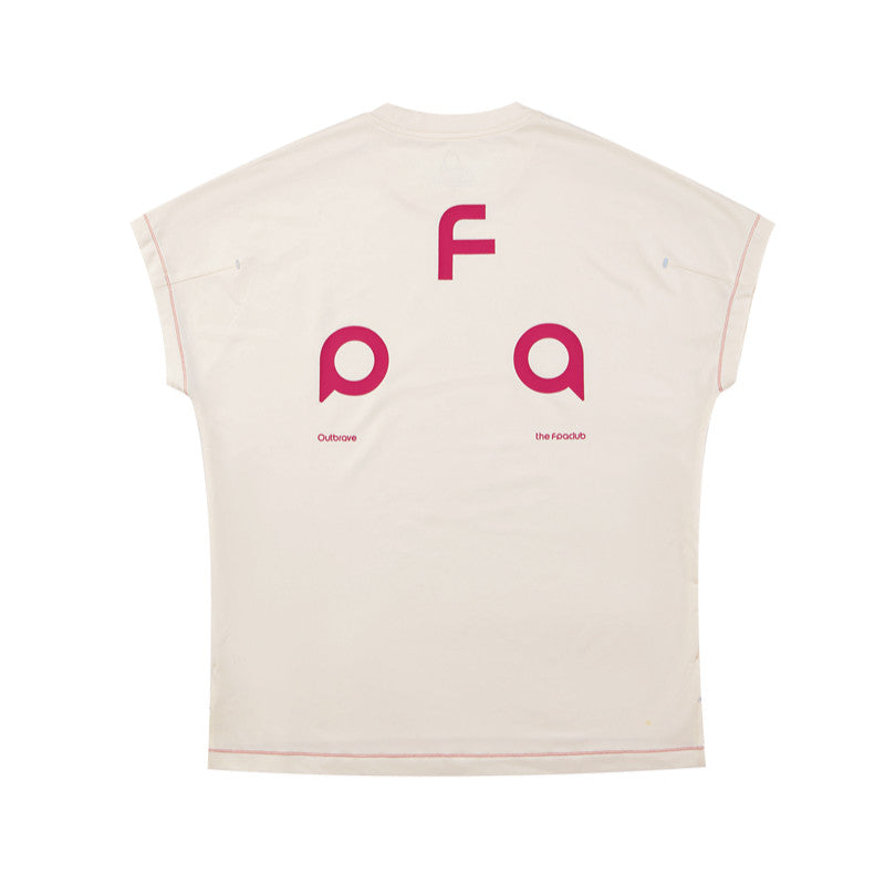 FPA Sun-Protective Antibacterial Stretch Contrast Stitch Sleeveless Short-Sleeve Summer Sports Design Couple T-Shirt