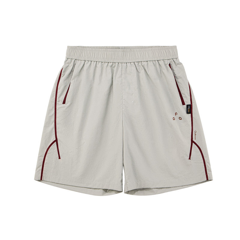 FPA Outdoor Lightweight Sports Contrast Color Water-Repellent Tear-Resistant Shorts Summer Pocket Zipper Hasso Five-Point Shorts for Men