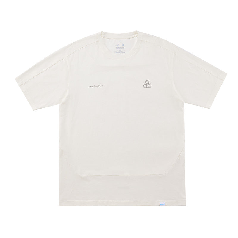 FPA Coolmax Quick-Dry Mesh Running Short Sleeve Summer Outdoor Breathable Basic Logo Couple T-Shirt