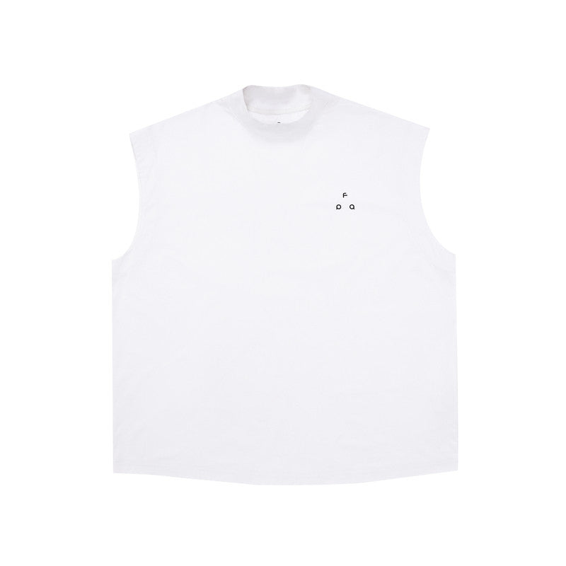 FPA Cooling Antibacterial UPF50+ Sun Protection Sports Tank Top - Summer Loose Oversized Sleeveless T-Shirt for Men