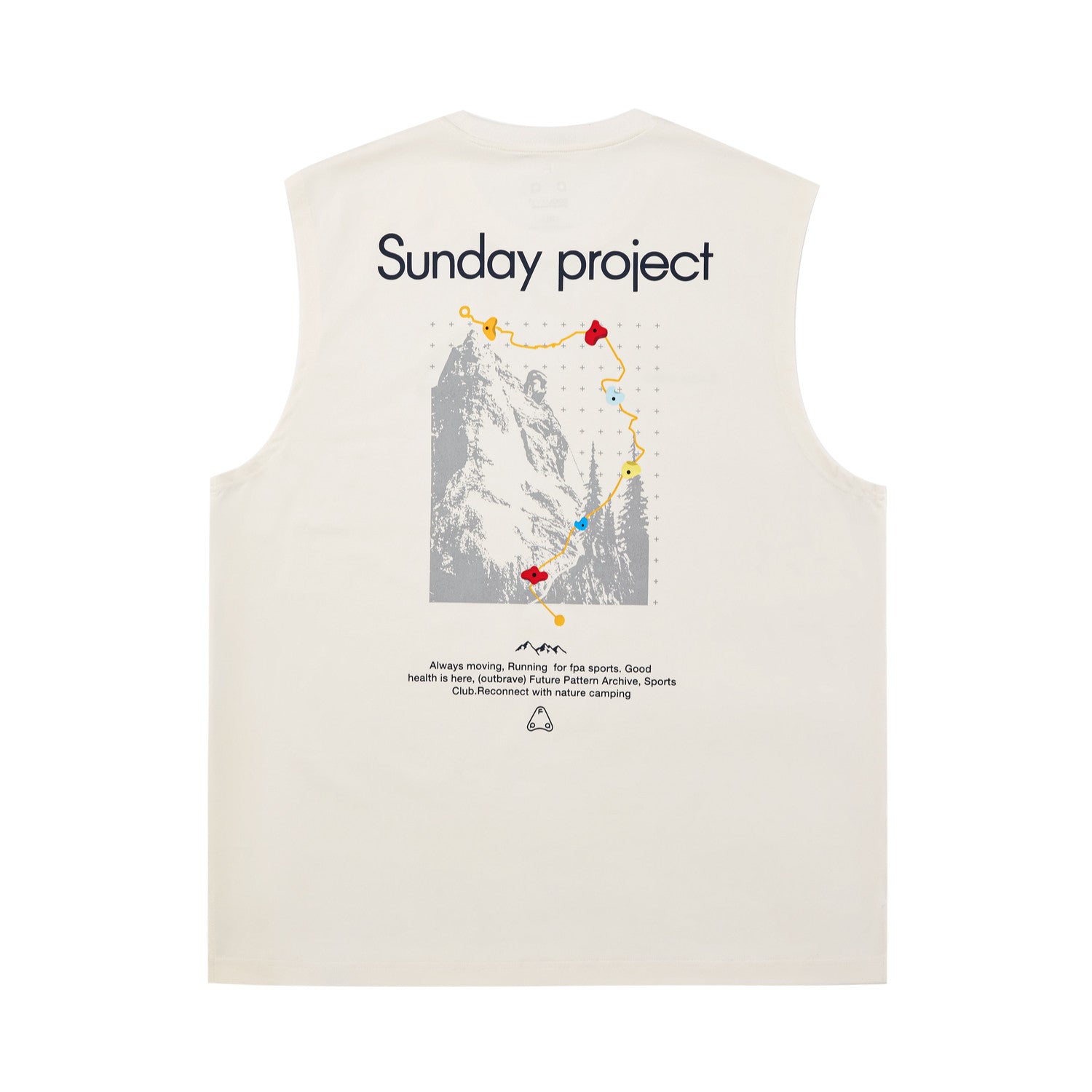 FPA Coolmax Lyocell Rock Print Athletic Vest - Summer Workout Cooling Sleeveless T-Shirt