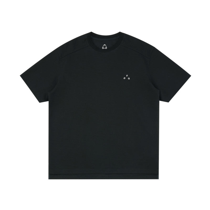 FPA Quick-Dry Antibacterial Anti-Mite Short Sleeve T-Shirt, Chinese Street Style, Black and White Couple Round Neck Minimalist Casual Tee
