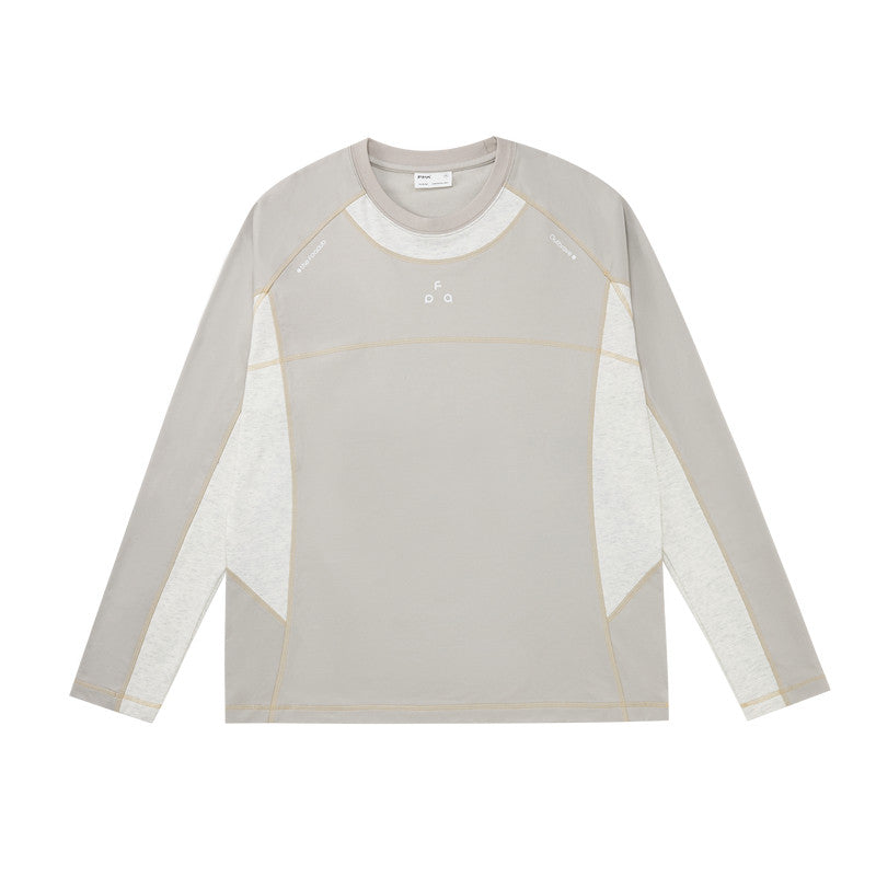 FPA Warm Skin-Friendly Sun-Protection Anti-Mite Long-Sleeve T-Shirt, Chinese Street Style Autumn Round-Neck Loose Couple Tee