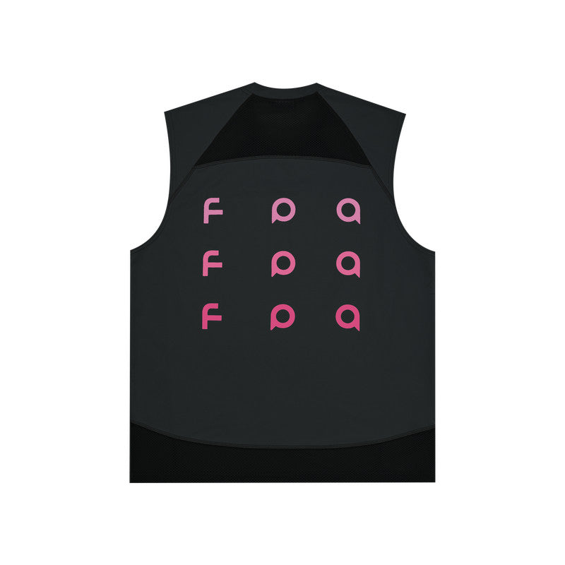FPA Cool-Touch Gradient Logo Sleeveless Tank Top for Summer Outdoor Sports, Lightweight Chinese Streetwear Vest, Men's Muscle Tee