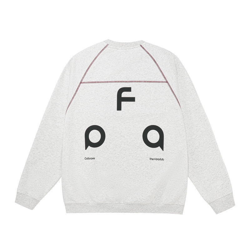 FPA Warm Fleece Crew Neck Sweatshirt – Spring/Autumn Heavyweight Couple's Casual Pullover Top for Men