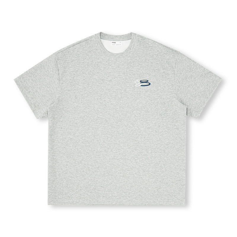 FPA Colorful Logo Short Sleeve T-Shirt - Chinese Streetwear Trend, Heavyweight, Loose Fit, Summer, Crew Neck, Couple Style, Black