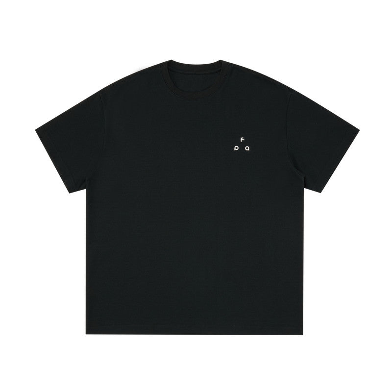FPA Quick-Dry Cooling Ice-Feel Antibacterial Sports Short Sleeve T-Shirt, Chinese Streetwear Round Neck Loose Fit Basic Logo Summer Tee
