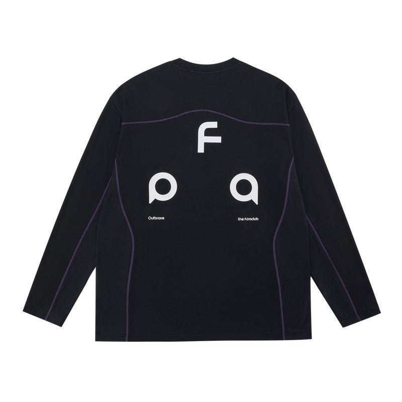 FPA Cool-Touch Quick-Dry Long-Sleeve Sports Shirt - Chinese Streetwear Contrast Stitching Couple Outdoor Spring T-Shirt for Men