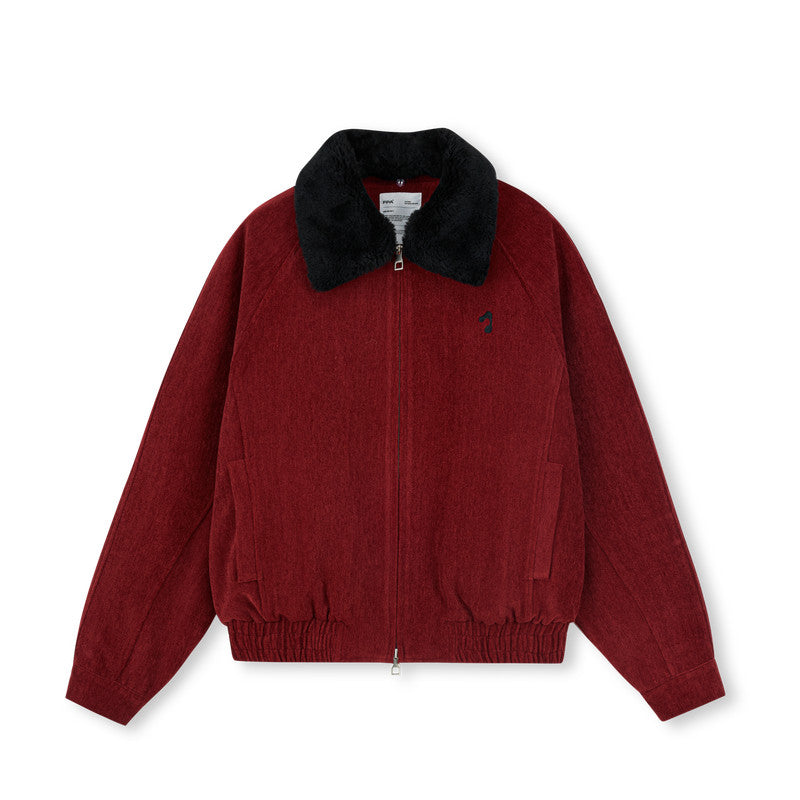 FPA Detachable Fur Collar Quilted Flight Jacket – Chinese Streetwear Unisex Loose Fit for Fall & Winter