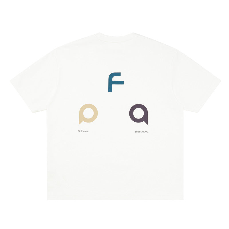 FPA Ice Cream Color Block Triangle Logo Athletic Quick-Dry Antimicrobial Short Sleeve T-Shirt - National Trend Summer Basic Logo Tee