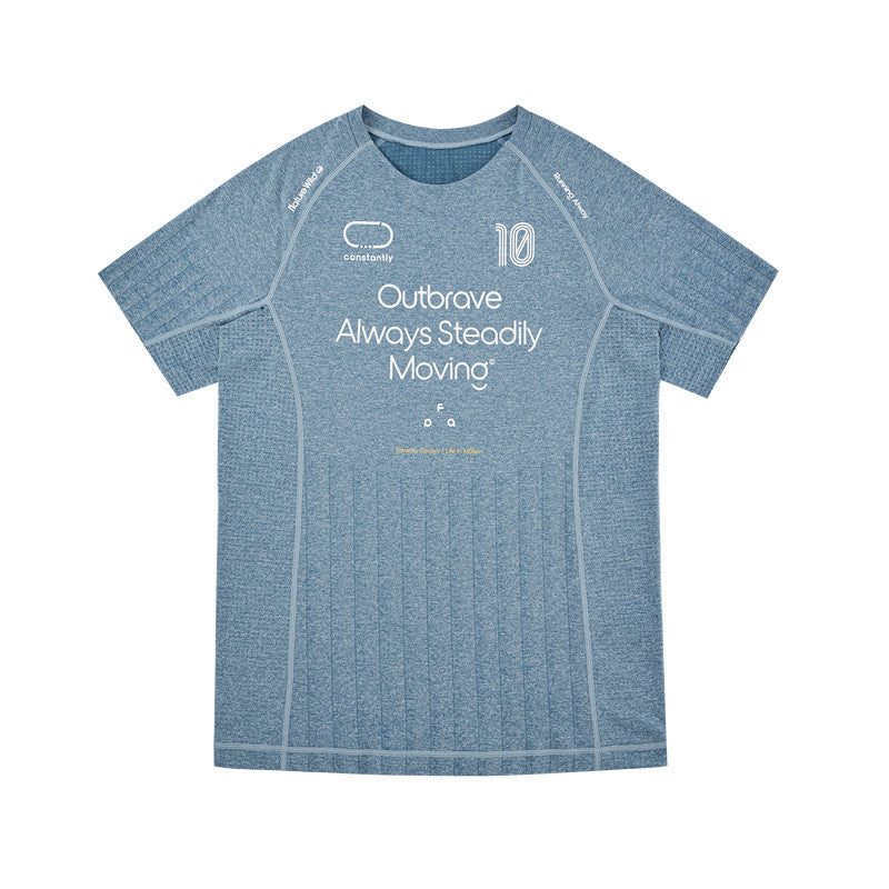 FPA Football Capsule Series One-Piece Knit Breathable Moisture-Wicking Soccer Training Short Sleeve T-Shirt for Men