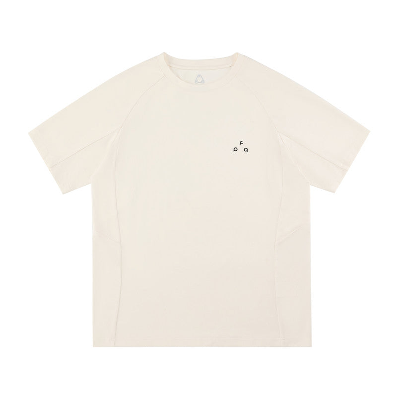 FPA Sports Basic Logo Print Short Sleeve T-Shirt for Men - Summer Outdoor Fitness Running, Comfortable Casual Crew Neck