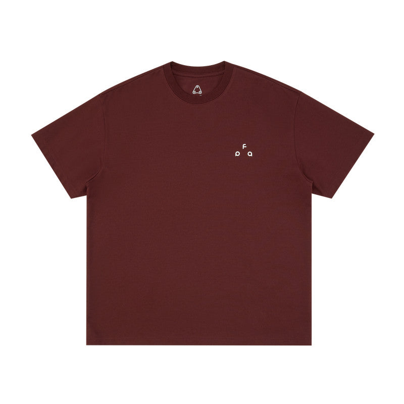 FPA Cool-Touch Anti-Dust Mite Sports Short-Sleeve T-Shirt, Chinese Streetwear Loose Round Neck Logo Casual Minimalist Half Sleeve Tee