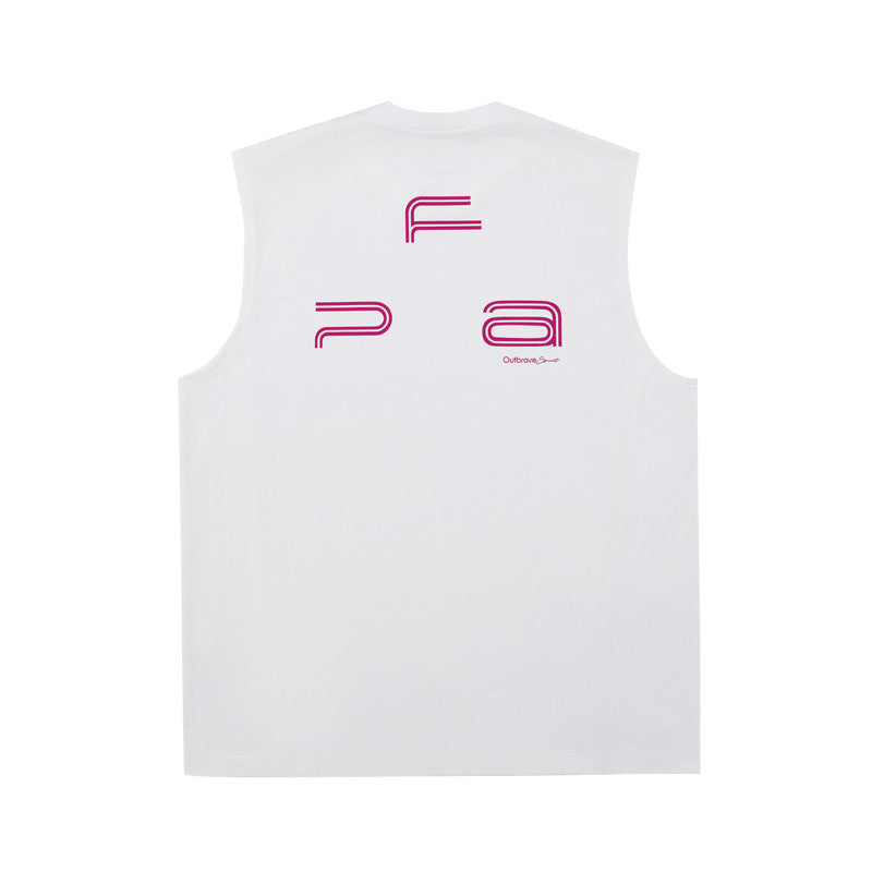 FPA Triangle Logo COOLMAX Sweat-Wicking Tank Top for Men - Athletic Running, Gym, Outdoor Quick-Dry Sleeveless Tee