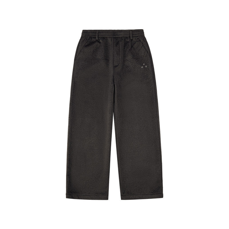 FPA Textured Drape Straight-Leg Pants with Soft Fleece Feel