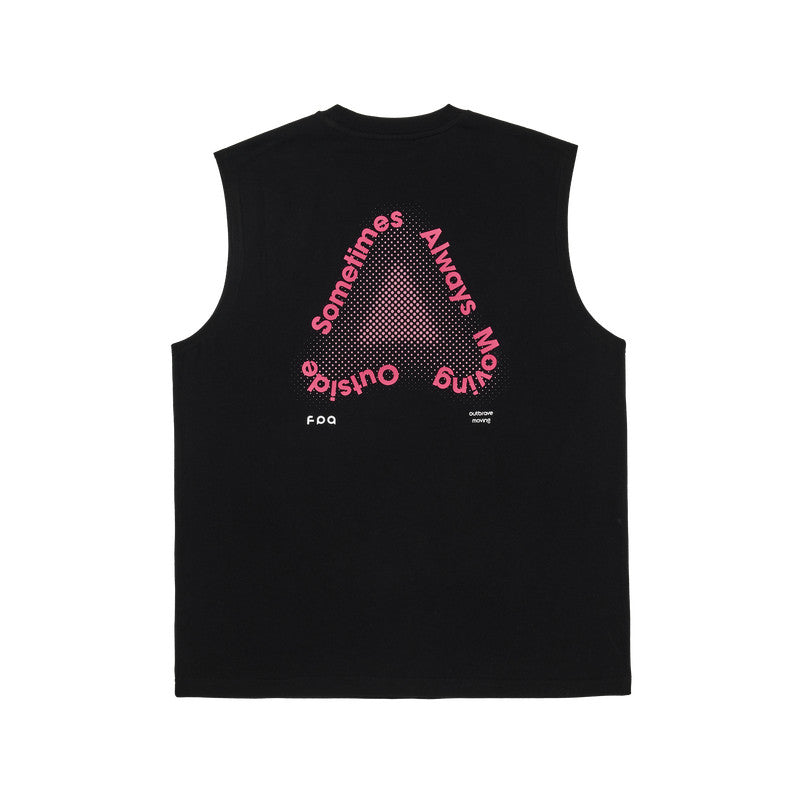 FPA Quick-Dry 7A Antibacterial Sports Vest - National Trend Summer Loose Round Neck Printed Sleeveless T-Shirt