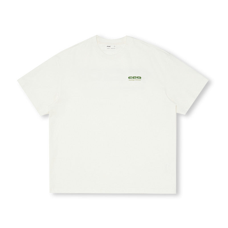 FPA Ice-Feel Quick-Dry Gradient Logo Short Sleeve T-Shirt – Chinese Streetwear Summer Athletic Loose Heavyweight Couple Tee
