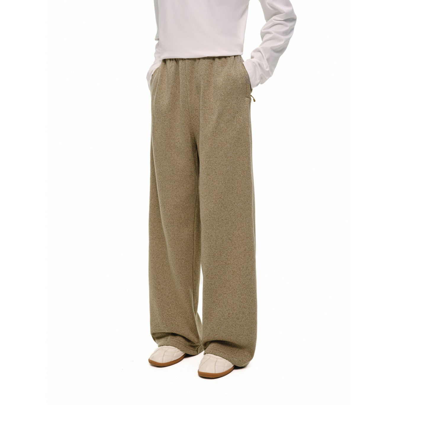 FPA Outdoor Fleece Heather Knit Athletic Pants 2026 New Fall Style Loose Straight Retro Casual Men's Pants