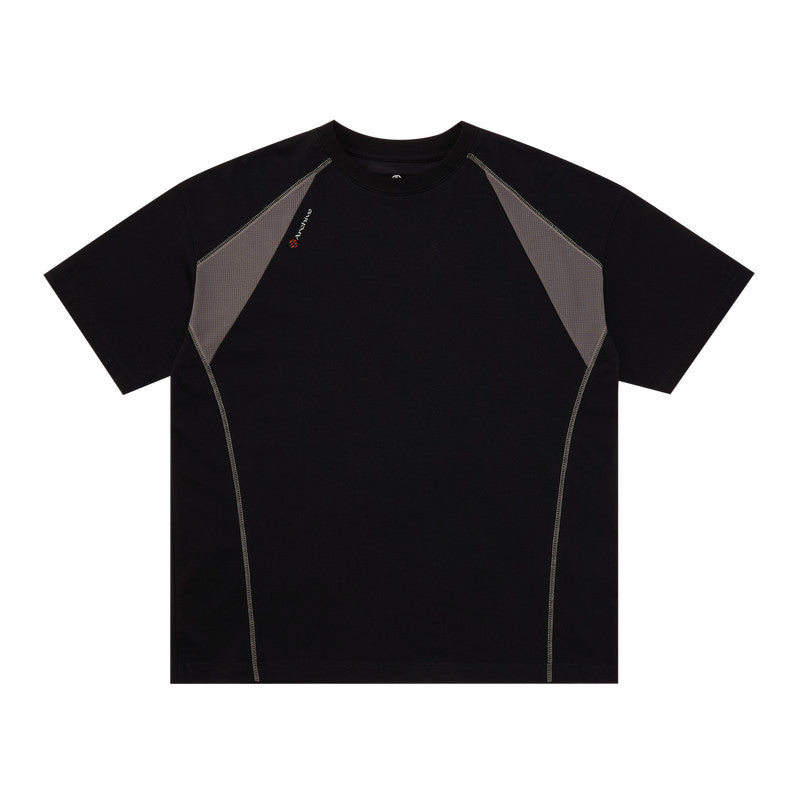 FPA Quick-Dry 7A Antibacterial Breathable Short Sleeve Summer Outdoor Cool-Touch Paneled Contrast Couple Loose T-Shirt