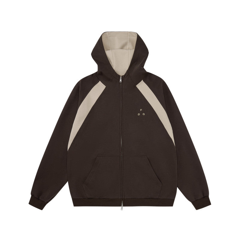 FPA Warm Thermo 7A Antibacterial Quick-Dry Lyocell Air Layer Jacket - Autumn/Winter Casual Retro Zip Hoodie