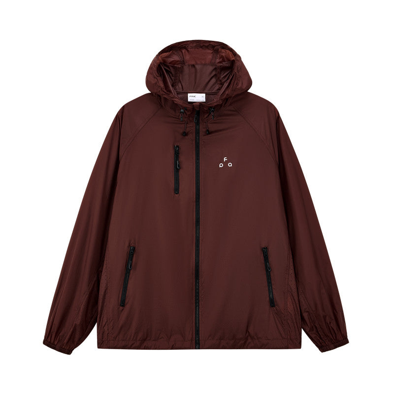 FPA Transparent Grid Perforated Sun Protection Jacket – Lightweight Hooded Casual Outdoor Coat for Men and Women