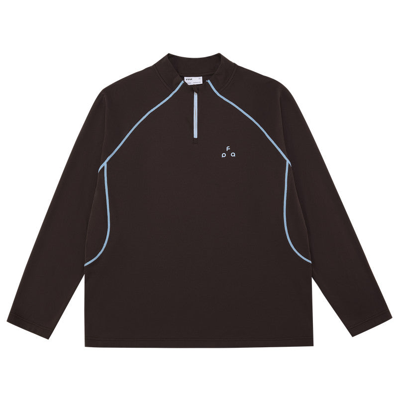 FPA5A Antimicrobial Quick-Dry Half-Zip Long-Sleeve Sports T-Shirt for Men and Women, Spring Outdoor Casual Pullover