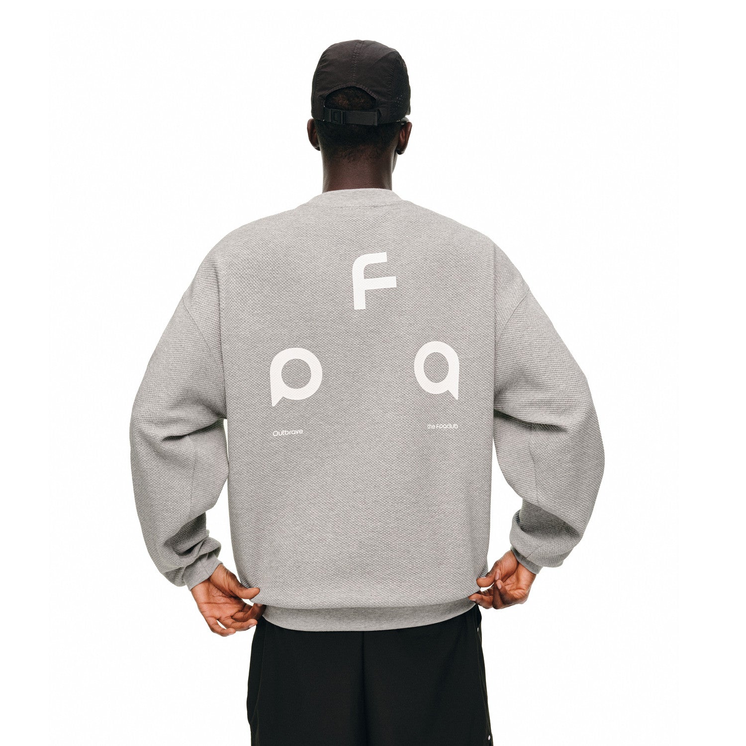 FPA Basic Printed Crew Neck Sweatshirt – Autumn Lyocell Premium Print Unisex Couple Pullover Top
