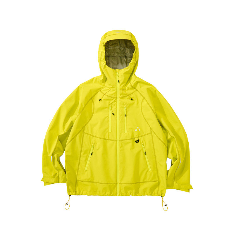 FPA Hasso Thread Contrast Zipper Waterproof Windbreaker Jacket – Unisex Loose-Fit Sports Coat