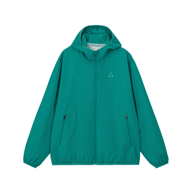 FPA Split Panel Track Jacket – Lightweight Hooded Outdoor Jacket for Spring and Autumn, Loose Unisex Design