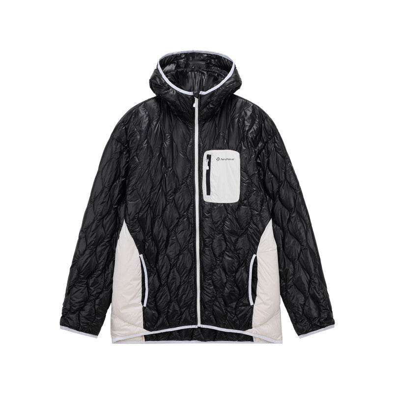 FPA Gourd Pattern Color-Block Down Jacket 2026 New Design High-End Warm Hooded Down Coat for Men