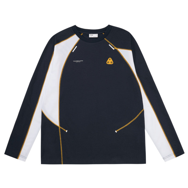 FPA Quick-Dry 7A Antibacterial Anti-Mite Sports Outdoor T-Shirt Spring Autumn National Trend Contrast Stitching Loose Couple Long Sleeve