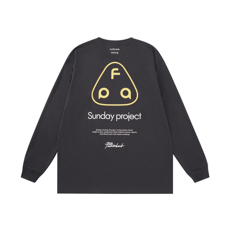 FPA Sorona Lyocell UPF50+ Sun Protection T-Shirt, Autumn Sports Round Neck Loose American Style Couple Long Sleeve for Men