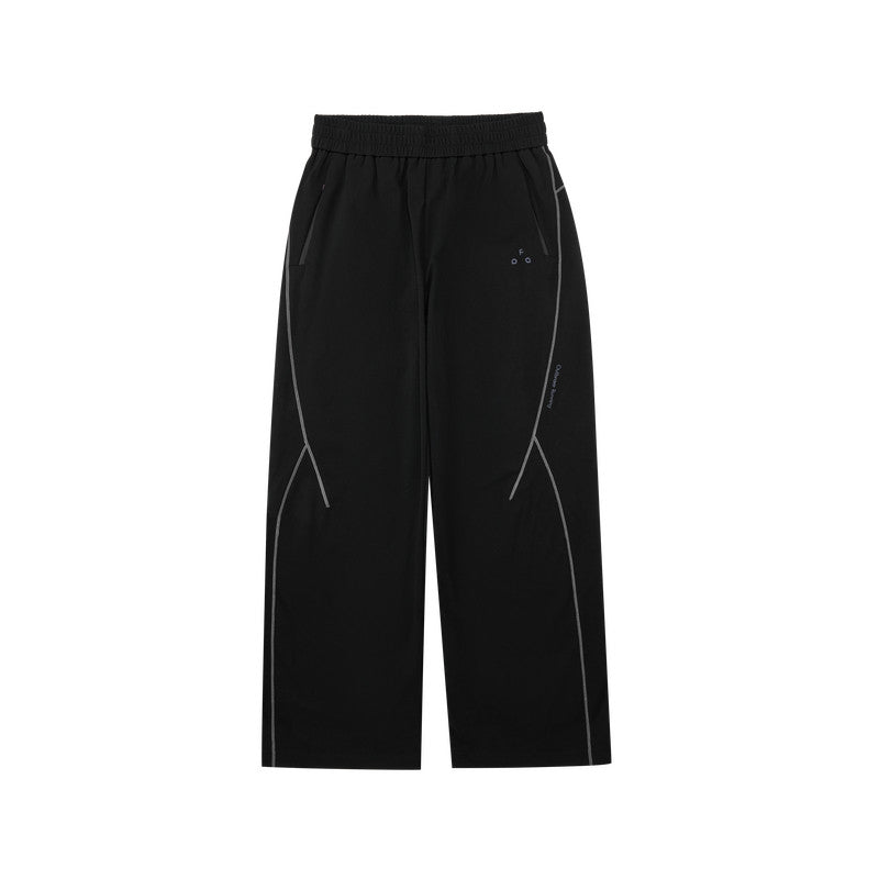 FPA Outdoor Sports Contrast Color Textured Plaid Straight-Leg Casual Pants for Couples, Relaxed Fit