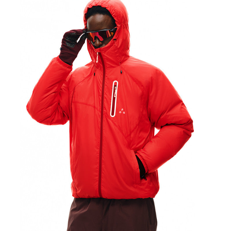 FPA Color-Block 90% Down 150g Insulated Jacket - Lightweight Hooded Down Coat for Winter Outdoor Sports, Men