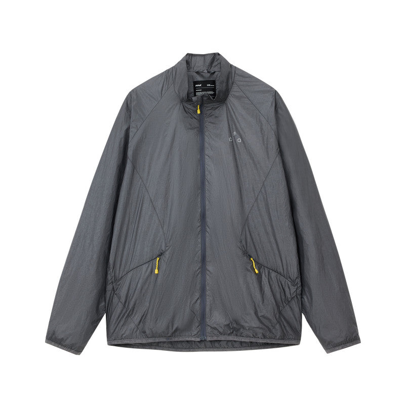 FPA Structured Triangle Print Jacket – Spring Casual Unisex Stand Collar Loose Lightweight Outdoor Sports Jacket